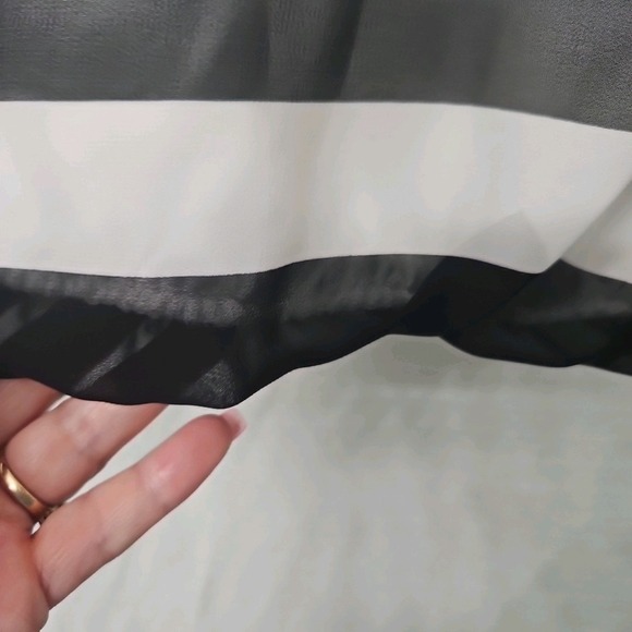 Womens Roz & Ali Sz Small Floral Blouse Sheer Lined Art To Wear Cottagecore - Picture 6 of 11